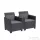 Curver Claire duo műrattan kerti fotel grafit 252978