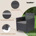Curver Claire duo műrattan kerti fotel grafit 252978