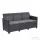 Curver Claire 3 üléses műrattan kerti kanapé grafit 252980