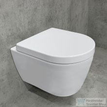   Duravit ME BY STARCK Compact Rimless (öblítőperem nélküli) fali wc HygieneGlaze mázzal,fehér/White Satin Matt 2530099000