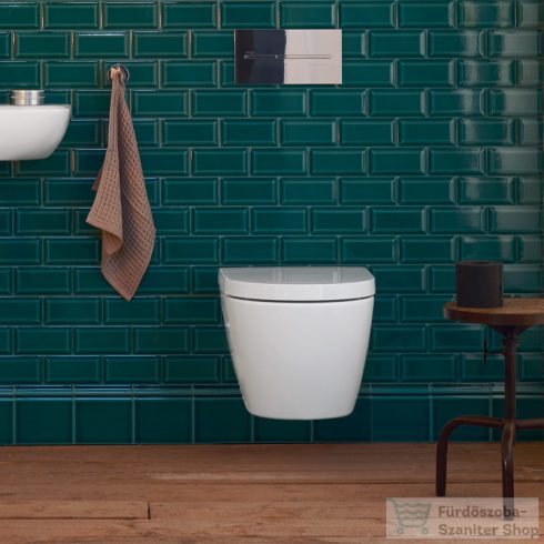 Duravit ME BY STARCK Compact Rimless (öblítőperem nélküli) fali wc HygieneGlaze mázzal,fehér/White Satin Matt 2530099000