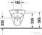 Duravit D-Code mélyöblítésű fali WC 25350900002 ( 253509 )