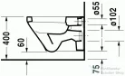 Duravit Durastyle síköblítésű fali wc, 54x37 cm 2540090000 ( 254009 )