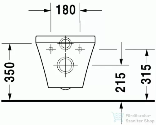 Duravit Durastyle síköblítésű fali wc, 54x37 cm 2540090000 ( 254009 )