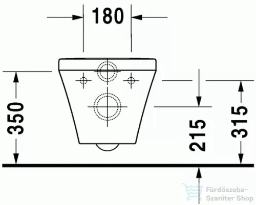 Duravit Durastyle öblítőperem nélküli Rimless fali wc 62x37cm 2542090000 ( 254209 )