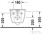 Duravit Darling New mélyöblítésű, hosszított függesztett wc 62 cm 2544090000 ( 254409 )