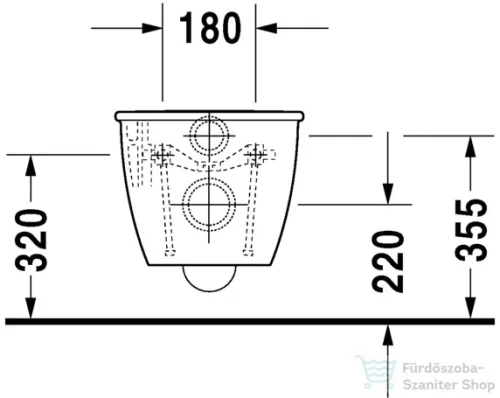 Duravit Darling New mélyöblítésű, hosszított függesztett wc 62 cm 2544090000 ( 254409 )