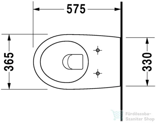 Duravit Architec fali wc 2546090064 ( 254609 )