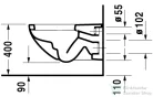 Duravit Architec fali wc 2546090064 ( 254609 )