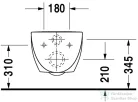 Duravit Architec fali wc 2546090064 ( 254609 )