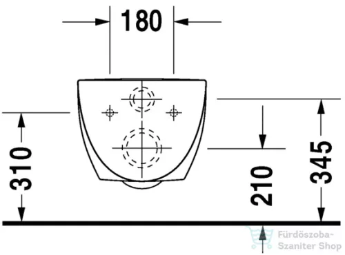 Duravit Architec fali wc 2546090064 ( 254609 )