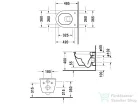 Duravit Darling New compact fali wc 2549090000 ( 254909 )