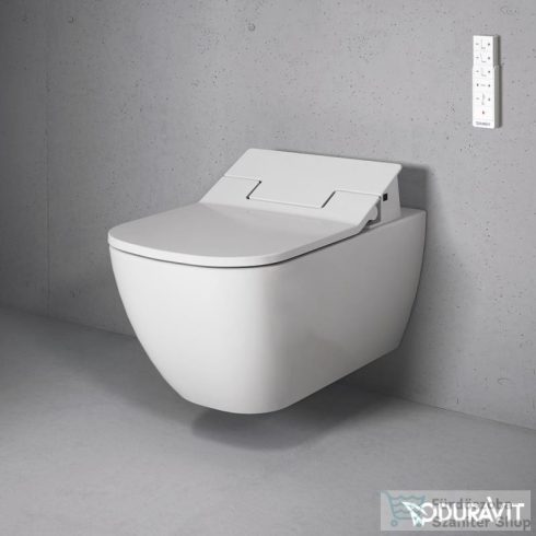 Duravit HAPPY D.2 SensoWash fali WC öblítőperem nélkül,Wondergliss bevonattal,25505900001
