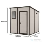 Curver Manor 6x4 műanyag szerszámos ház beige 255141
