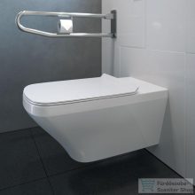   Duravit DURASTYLE Vital öblítőperem nélküli akadálymentes fali wc Wondergliss bevonattal,25590900001