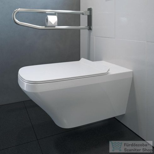 Duravit DURASTYLE Vital öblítőperem nélküli akadálymentes fali wc HygieneGlaze mázzal,2559092000