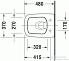 Duravit Durastyle compact Rimless fali wc, 48x37 cm 2571090000 ( 257109 )