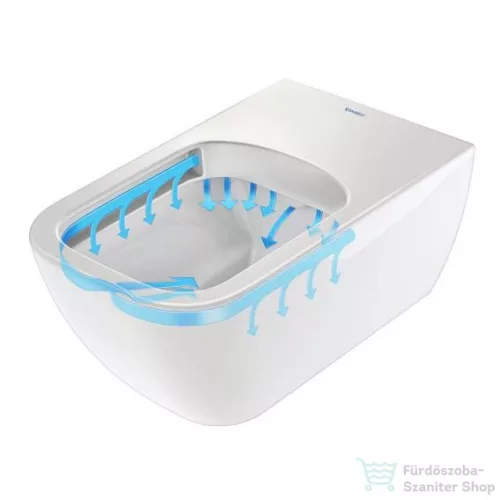 Duravit Viu öblítőperem nélküli compact Rimless fali wc 2573090000 ( 257309 )