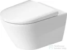 Duravit D-NEO perem nélküli függesztett wc ülőke nélkül, fehér 2577090000