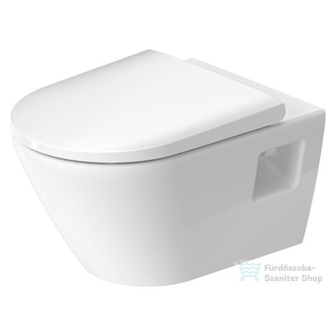 Duravit D-NEO perem nélküli függesztett wc ülőke nélkül,HygieneGlaze bevonattal, fehér 2578092000