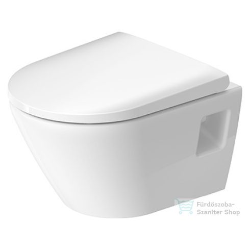 Duravit D-NEO Compact perem nélküli függesztett wc ülőke nélkül,Wondergliss bevonattal fehér 25870900001