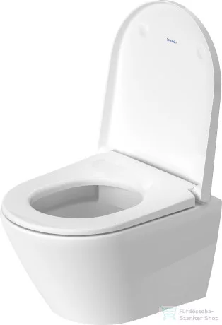 Duravit D-NEO Compact perem nélküli függesztett wc ülőke nélkül,HygieneGlaze felülettel, fehér 2588092000
