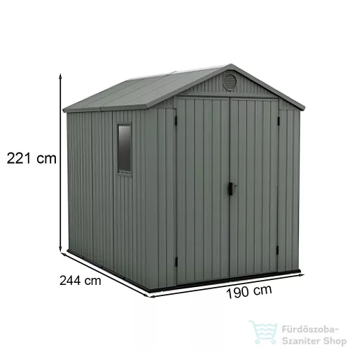 Curver Darwin 6x8 műanyag kerti ház zöld 259003