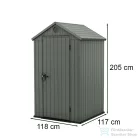 Curver Darwin 4x4 műanyag kerti ház zöld 259004