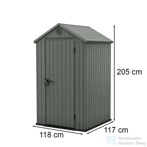 Curver Darwin 4x4 műanyag kerti ház zöld 259004