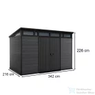 Curver Cortina 2.0 11x7 műanyag kerti ház szürke 259113