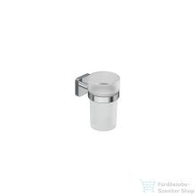   Kludi VELA S fali pohártartó üveg pohárral, króm 2597505