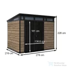 Curver Signature PENT 9X7 műanyag kerti ház kőrisfa 259819