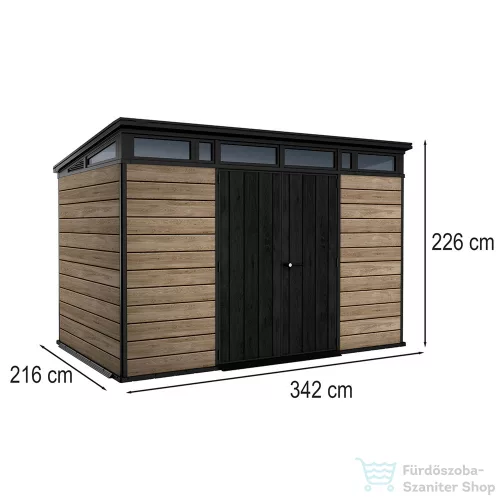 Curver Signature PENT 11x7 műanyag kerti ház kőrisfa 259823