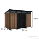 Curver Signature PENT 11x7 műanyag kerti ház velencei barna 259825
