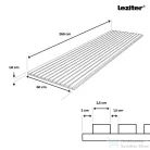 Leziter Akusztikus falpanel dió hatású 260x60x1,8 cm 260060-Walnut