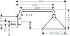 Hansgrohe Axor 240 2jet fejzuhany zuhanykarral designed by Front 26021000