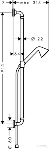 Hansgrohe Axor zuhanyszett designed by Front 26023000
