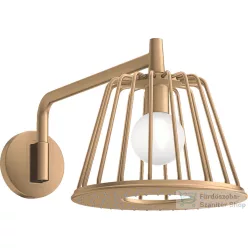   Hansgrohe AXOR LAMPSHOWER NENDO fali fejzuhany zuhanykarral, alaptest nélkül, szálcsiszolt bronz 26031140