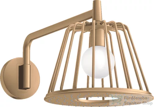 Hansgrohe AXOR LAMPSHOWER NENDO fali fejzuhany zuhanykarral, alaptest nélkül, szálcsiszolt bronz 26031140