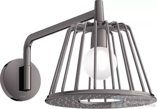 Hansgrohe AXOR LAMPSHOWER NENDO fali fejzuhany zuhanykarral, alaptest nélkül, polírozott fekete króm 26031330