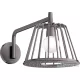 Hansgrohe AXOR LAMPSHOWER NENDO fali fejzuhany zuhanykarral, alaptest nélkül, polírozott fekete króm 26031330