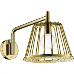   Hansgrohe AXOR LAMPSHOWER NENDO fali fejzuhany zuhanykarral, alaptest nélkül, polírozott arany hatású 26031990
