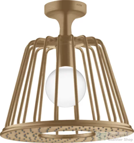 Hansgrohe AXOR LAMPSHOWER NENDO 27,5 cm-es kerek, mennyezeti fejzuhany, szálcsiszolt bronz 26032140