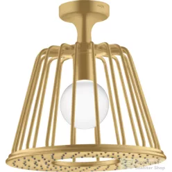   Hansgrohe AXOR LAMPSHOWER NENDO 27,5 cm-es kerek, mennyezeti fejzuhany, szálcsiszolt arany hatású 26032250