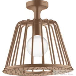  Hansgrohe AXOR LAMPSHOWER NENDO 27,5 cm-es kerek, mennyezeti fejzuhany, szálcsiszolt vörös arany hatású 26032310