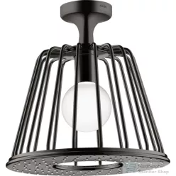   Hansgrohe AXOR LAMPSHOWER NENDO 27,5 cm-es kerek, mennyezeti fejzuhany, polírozott fekete króm 26032330