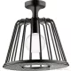 Hansgrohe AXOR LAMPSHOWER NENDO 27,5 cm-es kerek, mennyezeti fejzuhany, polírozott fekete króm 26032330