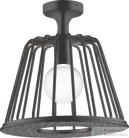 Hansgrohe AXOR LAMPSHOWER NENDO 27,5 cm-es kerek, mennyezeti fejzuhany, szálcsiszolt fekete króm 26032340