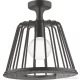 Hansgrohe AXOR LAMPSHOWER NENDO 27,5 cm-es kerek, mennyezeti fejzuhany, szálcsiszolt fekete króm 26032340