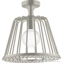   Hansgrohe AXOR LAMPSHOWER NENDO 27,5 cm-es kerek, mennyezeti fejzuhany, rozsdamentes acél hatású 26032800